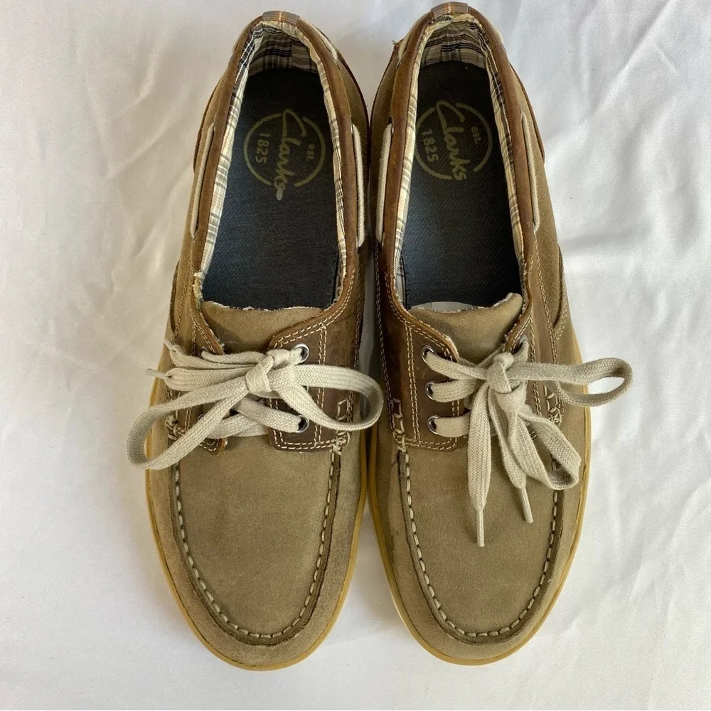 Clarks Men’s Jax Leather Suede Boat Shoes